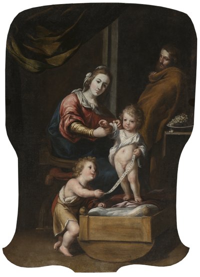 Sacra Famiglia con San Giovanni Bambino da Follower of Antonio del Castillo y Saavedra  